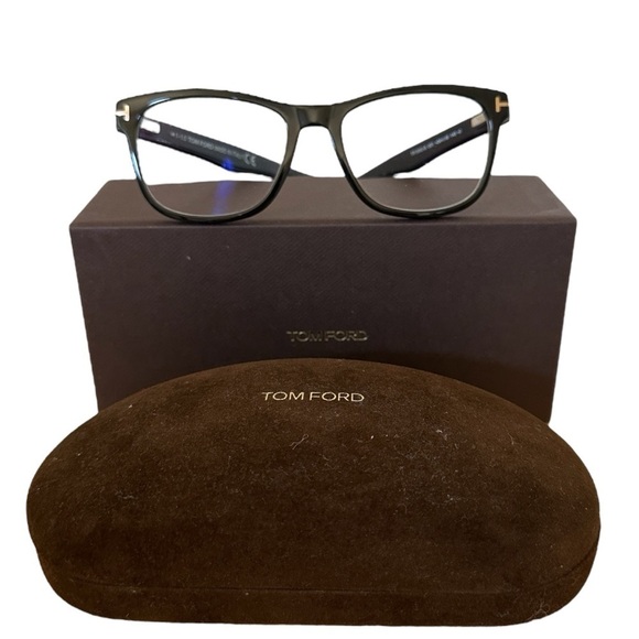 Tom Ford TF 5662 -B 001 Shiny Black Glasses Frames 54 18 145